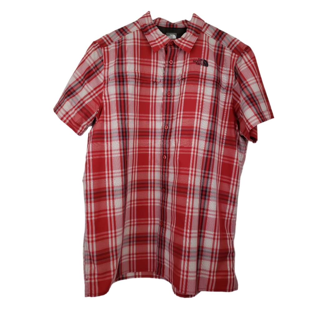 The North Face Men's Short Sleeve Hiking Shirt Size Large in Red